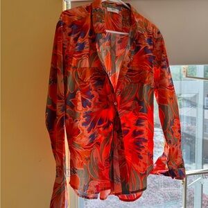 NWOT blouse and short set